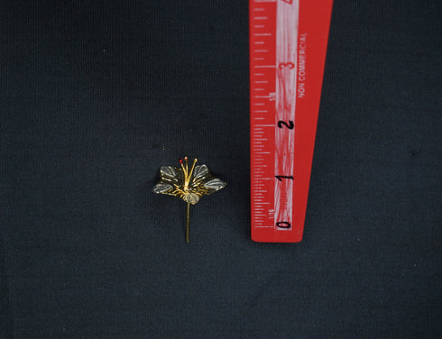 Pure Silver Shiny Golden Flowers 6.13g Pack Of 3